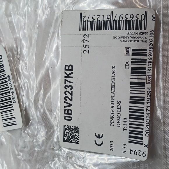 NWT BVLGARI GOLD PLATED EYEGLASS FRAMES BV2237KB SNAKE SIDE - Picture 12 of 12